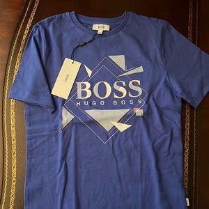 Hugo Boss blue shirt for kids 8 y new!